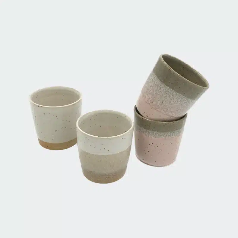 4 stk espressokopper fra Bornholms Keramikfabrik. Varenummer: 53450-6
