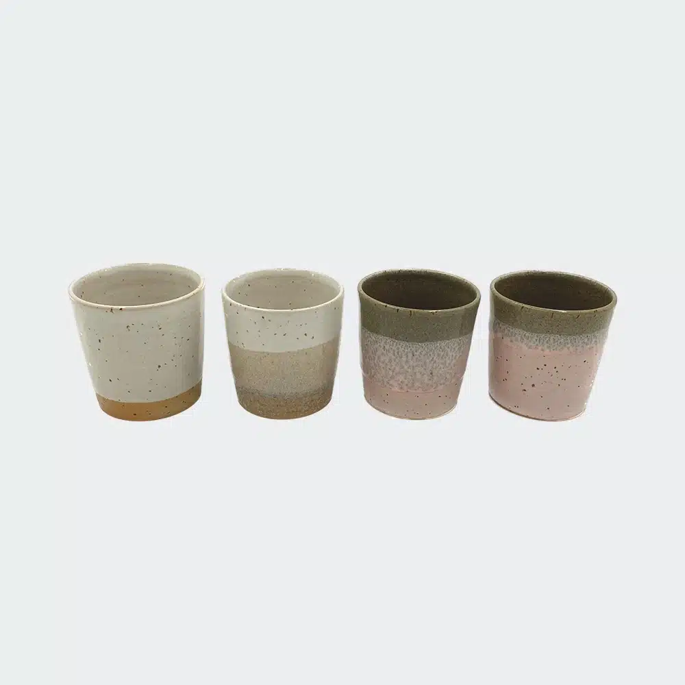 4 stk espressokopper fra Bornholms Keramikfabrik. Varenummer: 53450-6