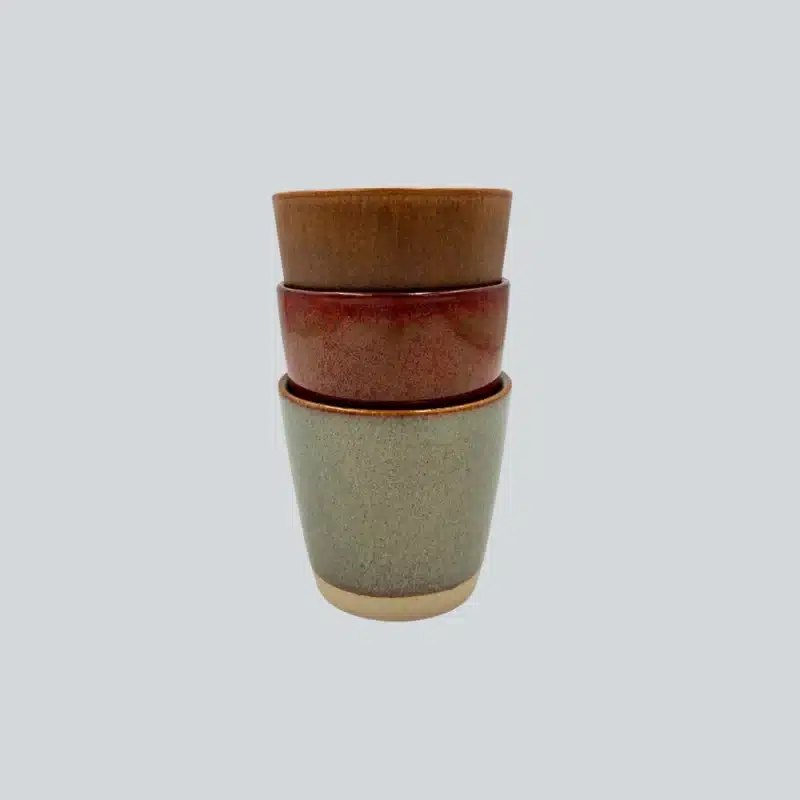 3 ikoniske Ø-kopper fra Bornholms Keramikfabrik