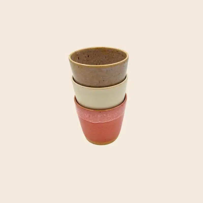 Gaveæske med 3 originale Ø-kopper fra Bornholms Keramikfabrik