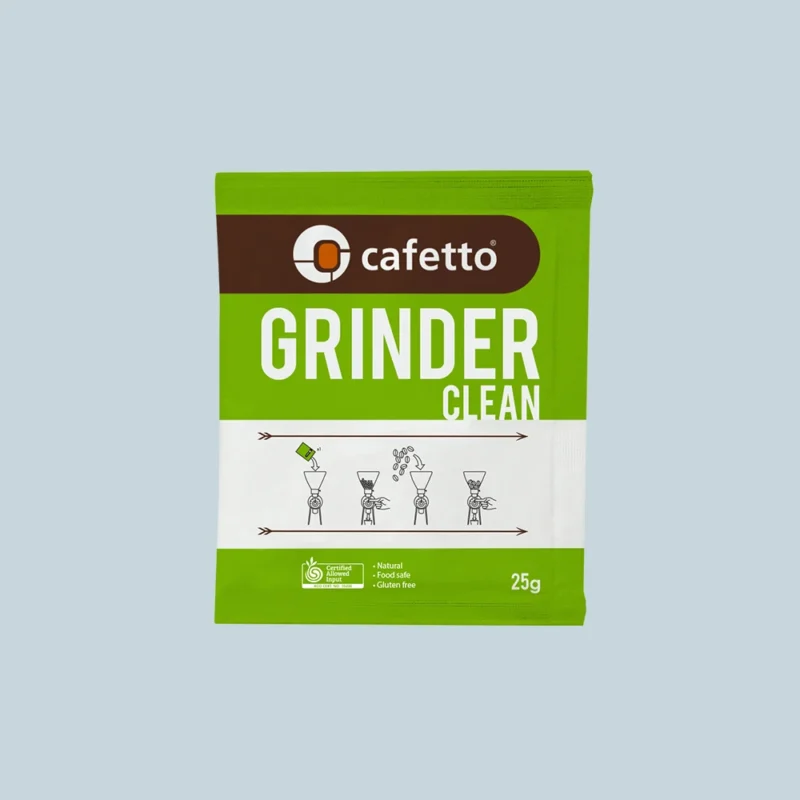 Et brev med Cafetto Grinder Clean kværnrens