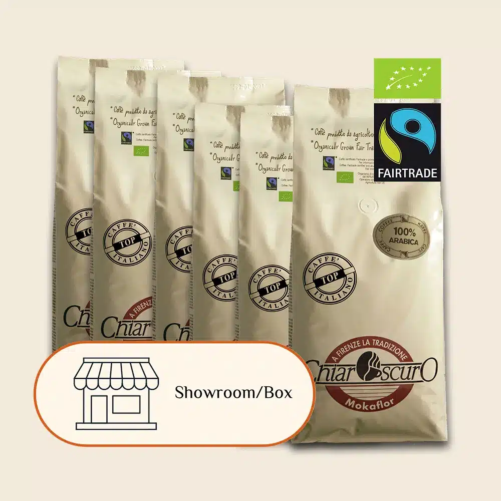 Chiaroscuro 100% øko fair trade kaffe kaffeklip 6 kilo til afhentning I showroom eller pakkebox á 3 omgange