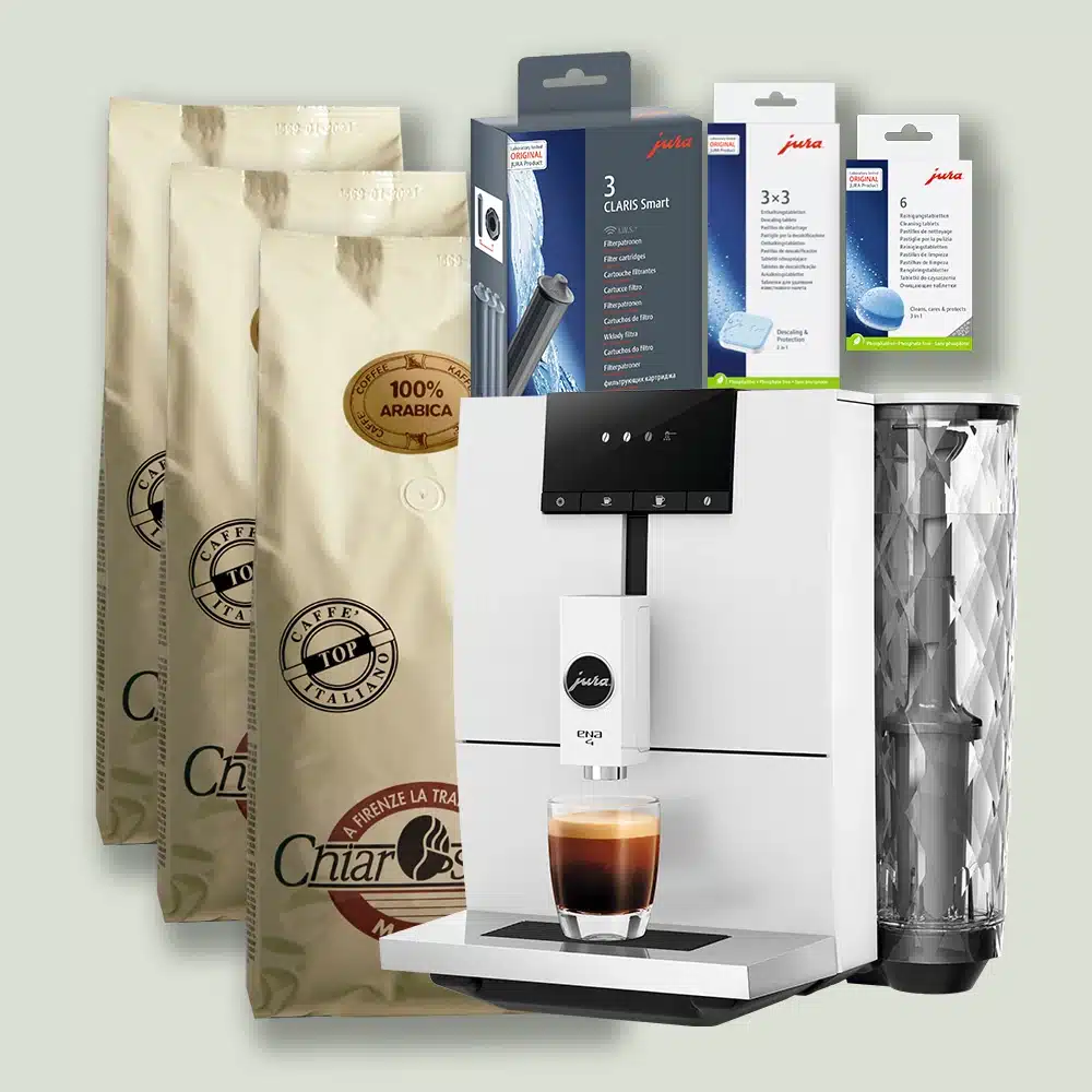 Jura ENA 4 (EB) Nordic White PAKKETILBUD | Moccatime | Kaffeevollautomaten