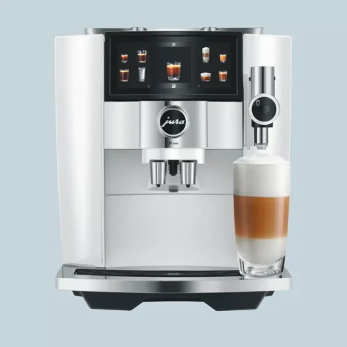 Jura J8 Twin-espressomaskine i farven Diamond White