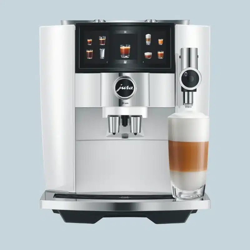 Jura J8 Twin-espressomaskine i farven Diamond White