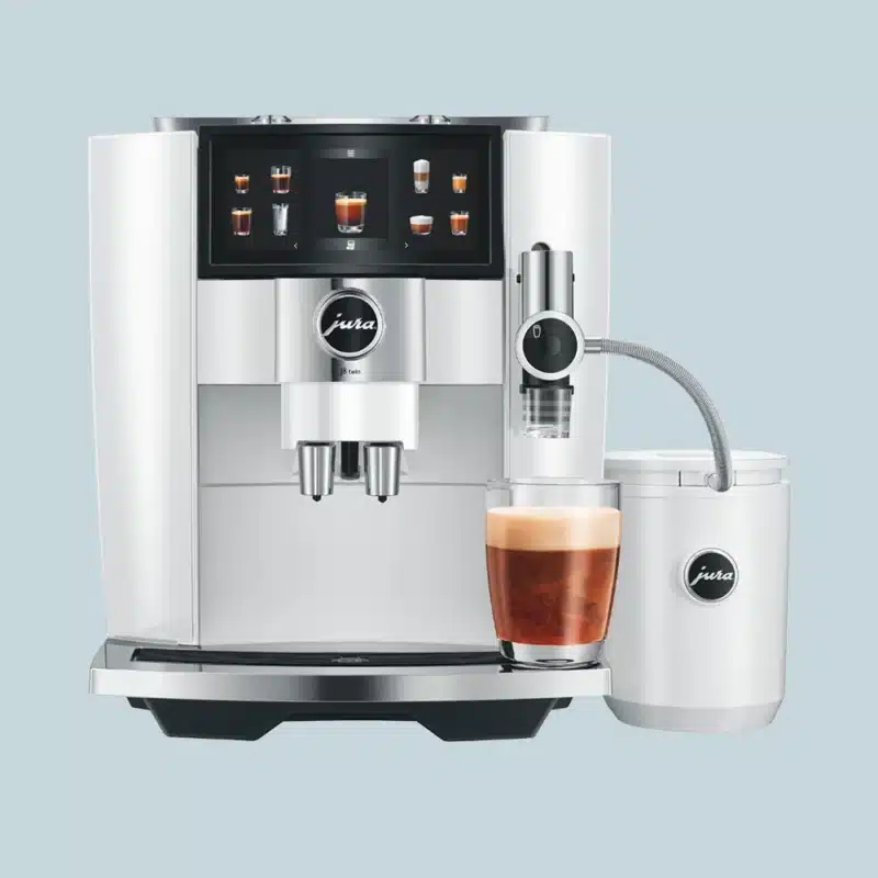 Jura J8 Twin-espressomaskine i farven Diamond White