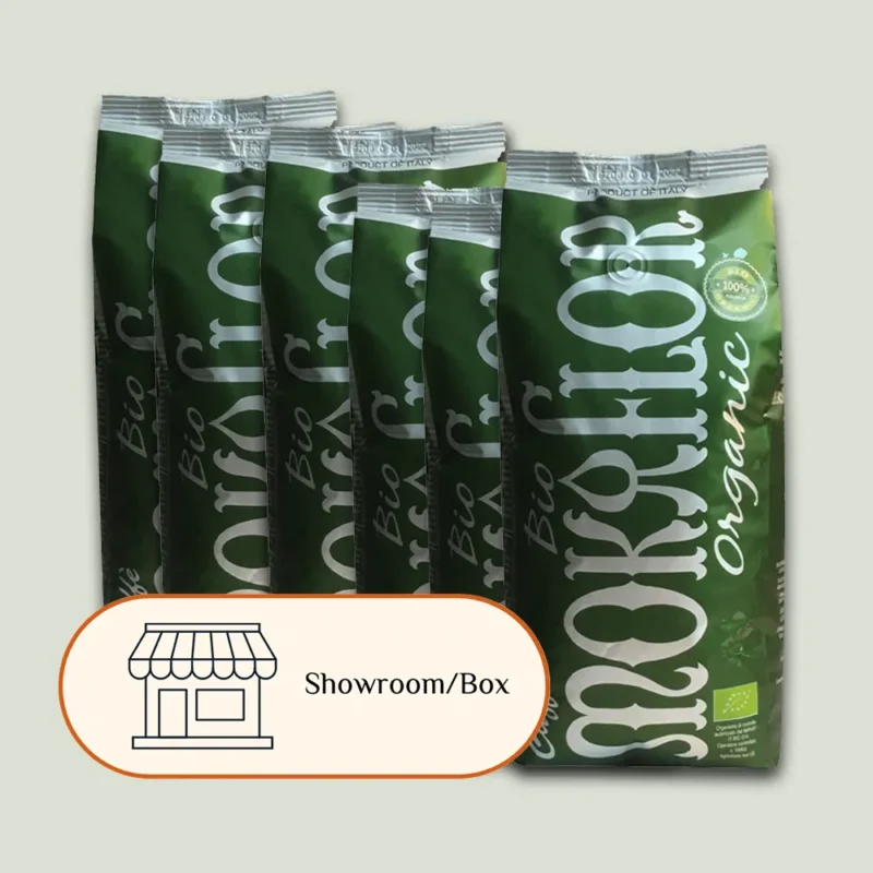 Kaffeklip, 6 kg Mokaflor Organic til afhentning i showroom eller pakkebox